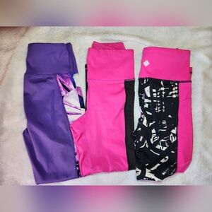 3 Pair LuLaRoe RISE Workout Leggings Size XS